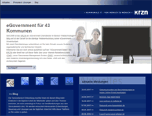 Tablet Screenshot of egovernment.krzn.de